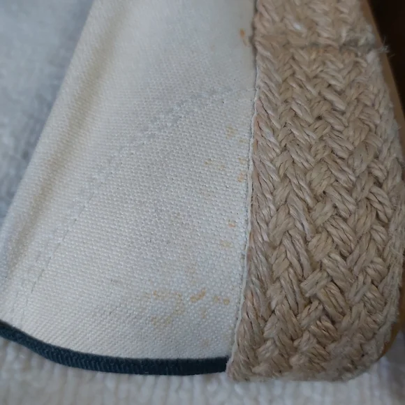 Y2K Keds beige canvas platform espadrilles loafers slip on shoes - Picture 11 of 15